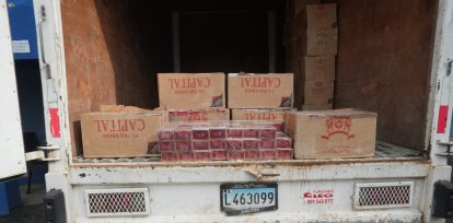 Cigarrillos incautados por la Policía