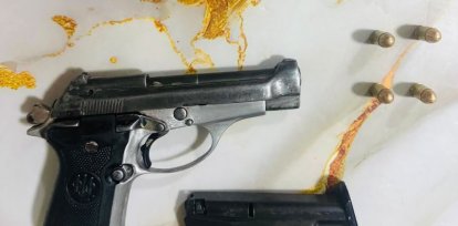 Arma de fuego recuperada durante el operativo