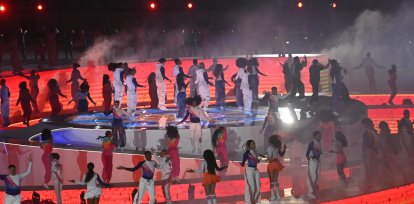 Show artístico en la inaguración de los Juegos Centroamericanos y del Caribe