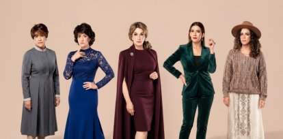 Olga Bucarelli, Karina Noble, Cecilia García, Pachy Méndez y Laura Rivera, conforman el elenco de la obra 