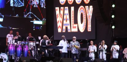 Cuco Valoy en el concierto de su hijo Ramón Orlando