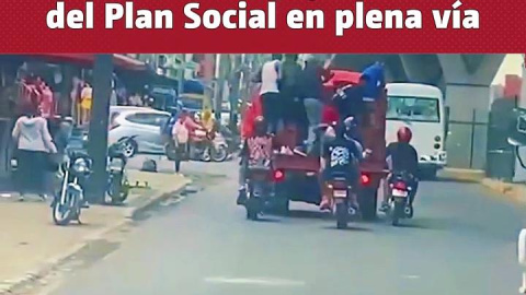 Video muestra el momento del robo a un vehículo del Plan Social