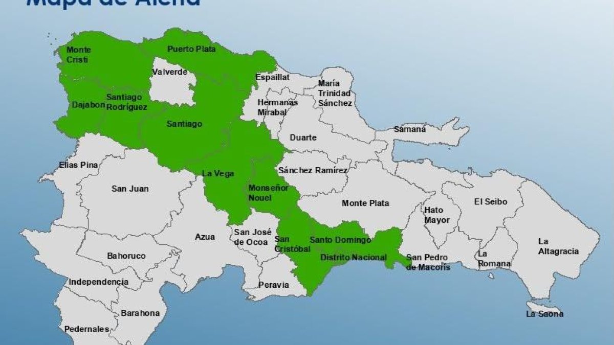 COE amplía alerta verde a nueve provincias por vaguada y lluvias