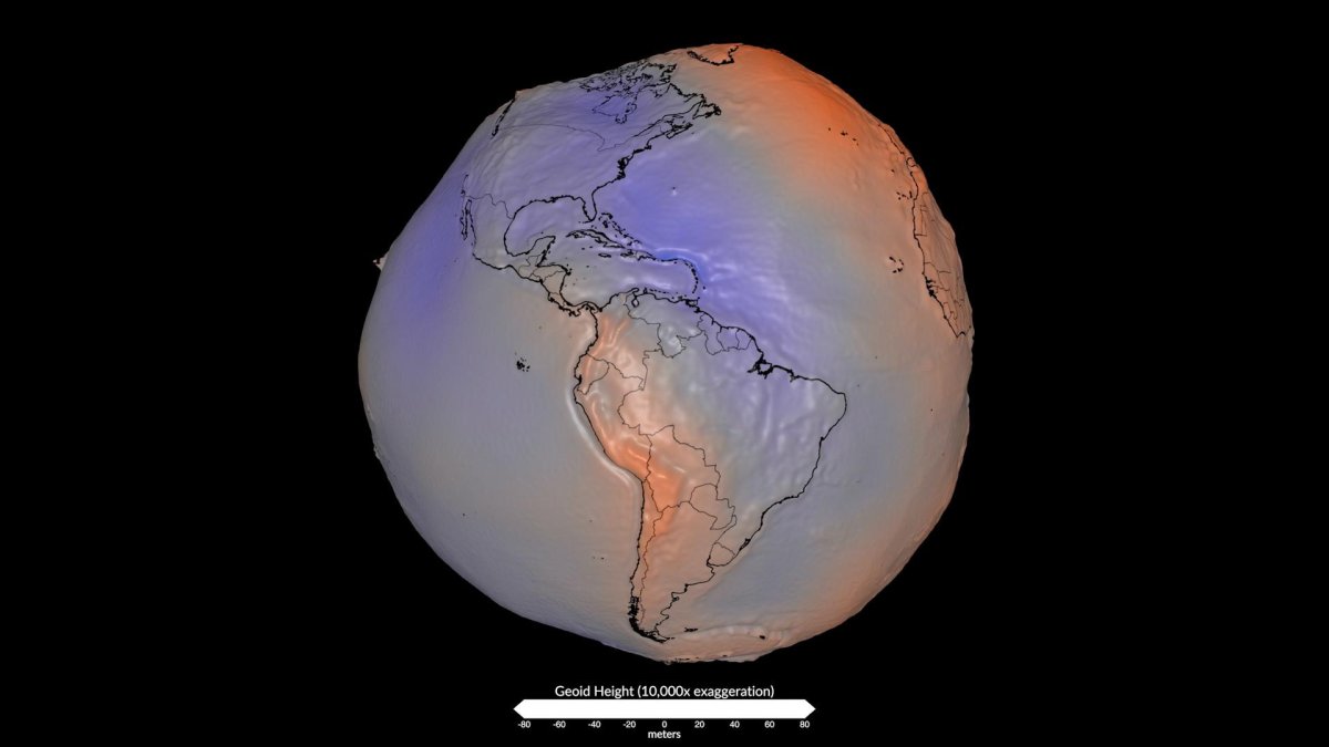 nasa revela mapa detallado de la gravedad terrestre con mil millones de datos