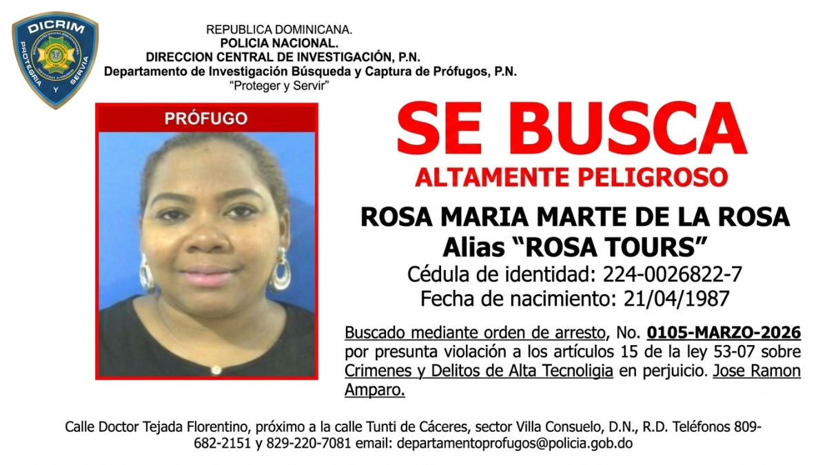 Así operaba "Rosa Tour", buscada por la Policía por estafas 