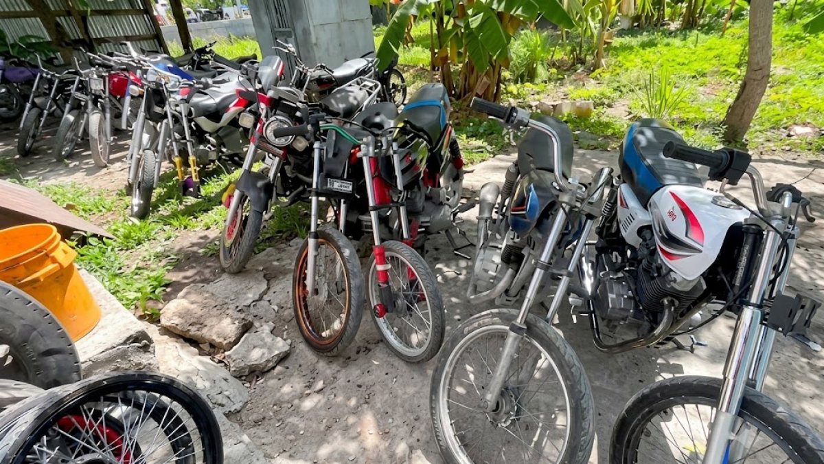 Motocicletas retenidas en Barahona