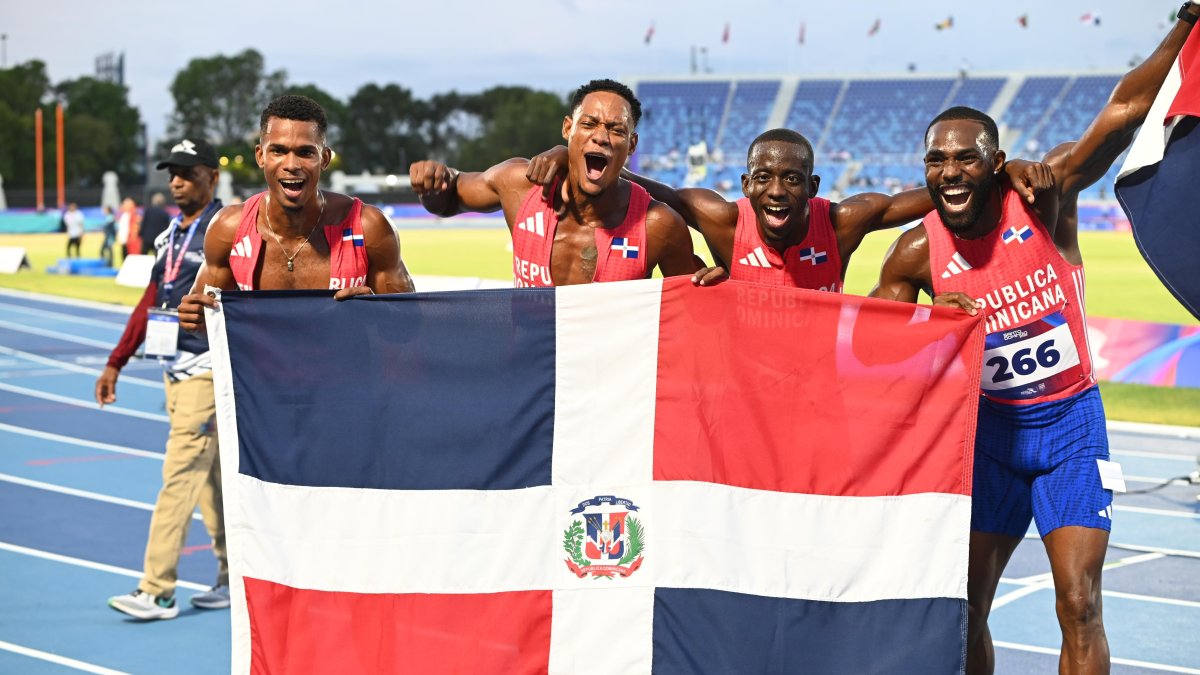 República Dominicana rompe récords y domina los relevos 4x100 en los Juegos Centroamericanos y del Caribe