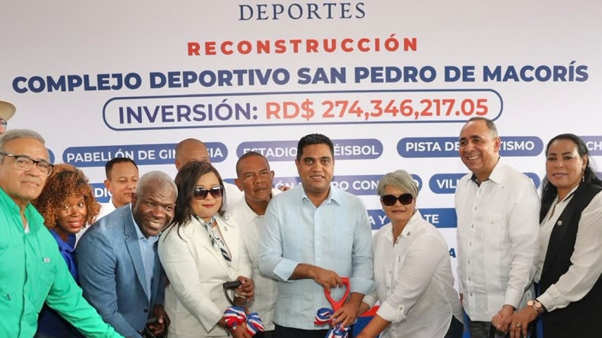 Gobierno inicia reconstrucción de complejo deportivo en San Pedro de Macorís