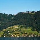 El complejo turístico de Bürgenstock, posible sede de conversaciones entre Estados Unidos e Irán, en Obbuergen, Suiza, cerca de Lucerna, el jueves 18 de junio de 2026.