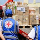 La Federación Internacional de la Cruz Roja tiene sus bodegas en el Centro Regional Logístico de Asistencia Humanitaria, situado en Panamá. Archivo
