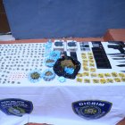 Droga y armas decomisadas por la PN.