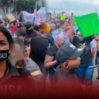 Los manifestantes comenzaron a llegar a las 3:00 de la tarde.
