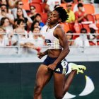 Marileidy Paulino a todo vapor en la pista de Mónaco.