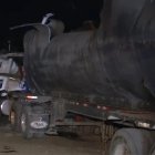 Camión tanquero  después de la explosión