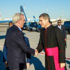 Presidente de la República Luis Abinader a su llegada a Roma.