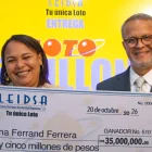 Miguelina Ferrand Herrera, ganadora de 35 millones de pesos en la lotería.