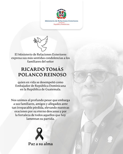 Comunicado MIREX sobre fallecimiento Ricardo Tomás Polanco Reinoso