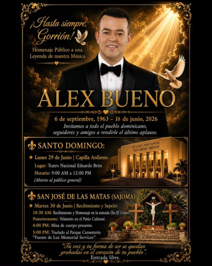 Actos fúnebres de Alex Bueno