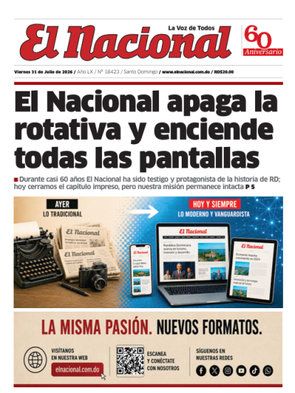 Portada de El Nacional.