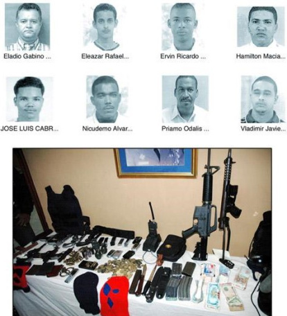 Apresados por estar vinculado al asalto de la Asociación Popular y armas ocupadas.