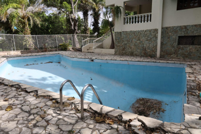 Así luce la pascina de la residencia de José Francisco Peña Gómez, en Cambita.