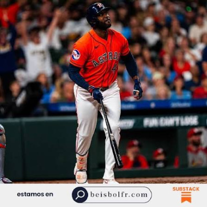 Yordan Álvarez, de los Astros de Houston, protagoniza una lucha por el lidrato de jonrones de la Liga Americana con Junior Caminero.