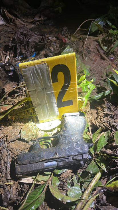 El arma ocupada al haitiano muerto en Cevicos