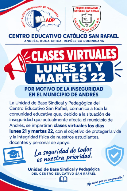 Comunicado del centro educativo