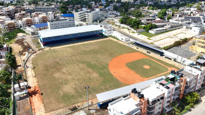 Vista aérea del complejo deportivo