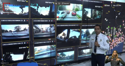 El Gobierno mostró el monitoreo de las Cámaras Corporales el pasado 28 de septiembre.