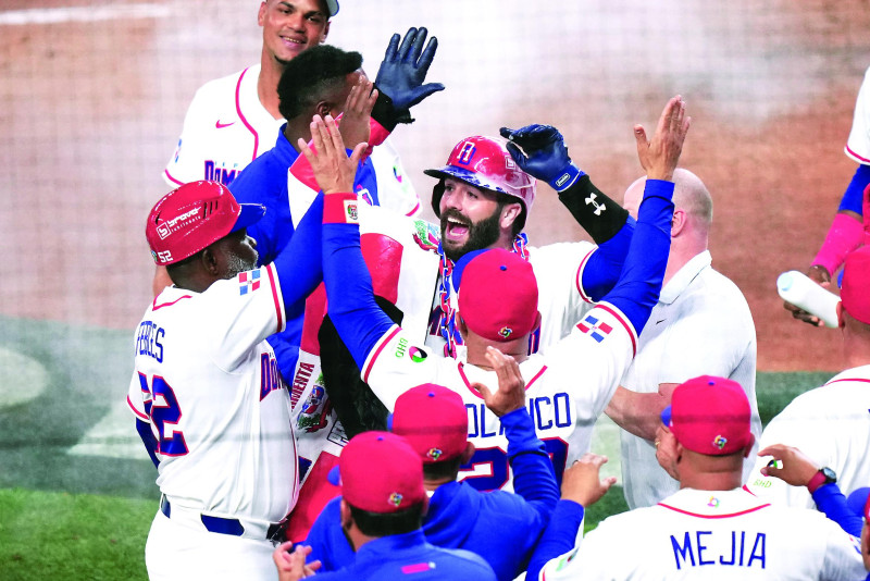 El receptor Austin Wells en su participación en el Clásico Mundial de Béisbol.