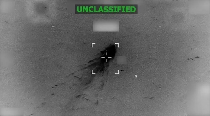 Referido / Fotografía enviada a los medios por SOUTHCOM sobre un ataque de Estados Unidos a un supuesto barco narcotraficante en la región del Pacífico oriental específicamente para ilustrar la noticia a la que se refiere la imagen, y la firma indica la fuente de la imagen 09/05/2026