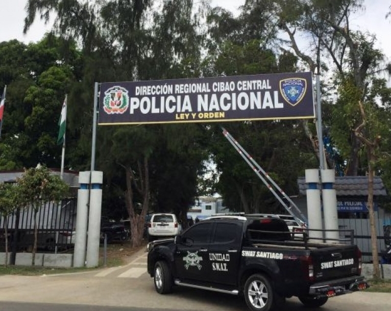 Jefatura de policía en Santiago de los Caballeros.