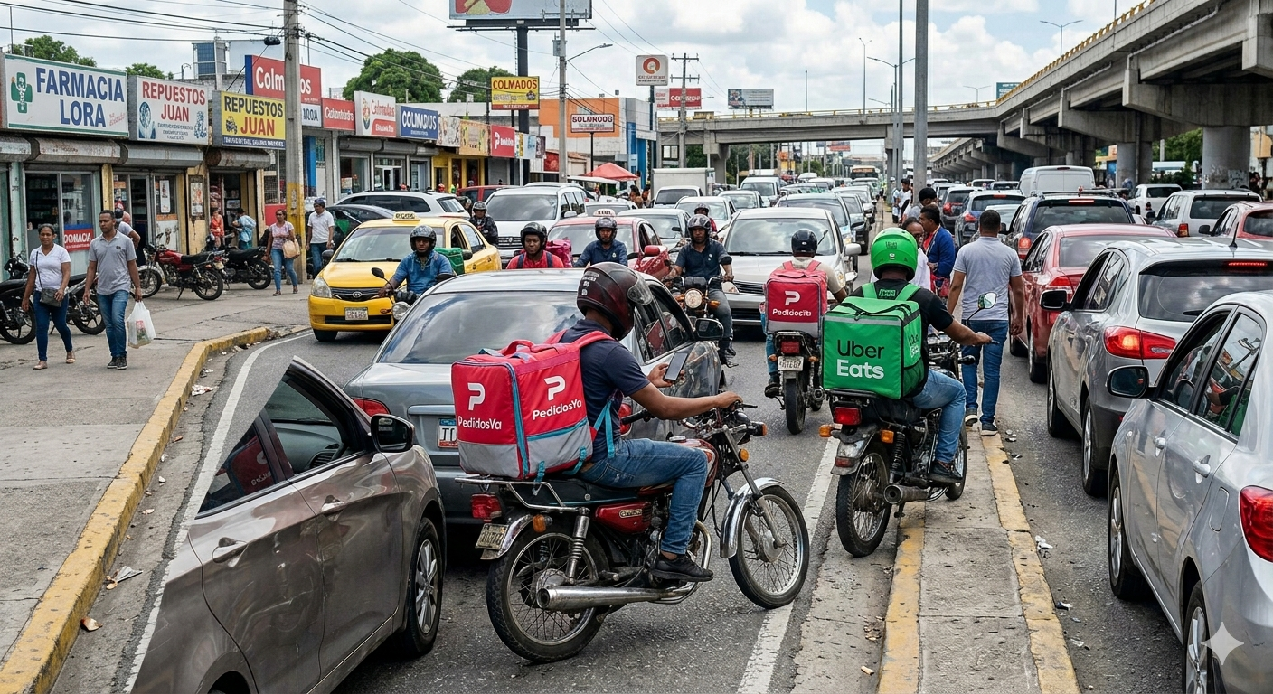 Vehículos motorizados causan congestión vehicular en el país por falta de supervisión