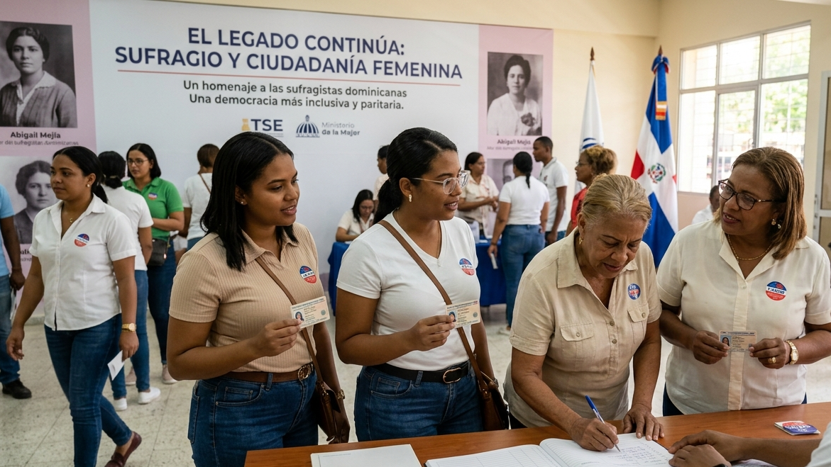 Mujeres votando