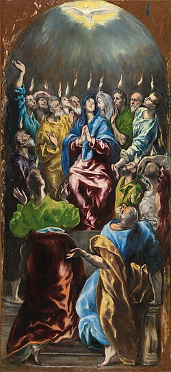 Cuadro Pentecostés (El Greco).