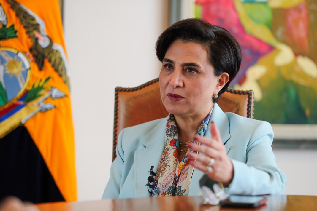 Ministra de Relaciones Exteriores y Movilidad Humana de Ecuador, Gabriela Sommerfeld