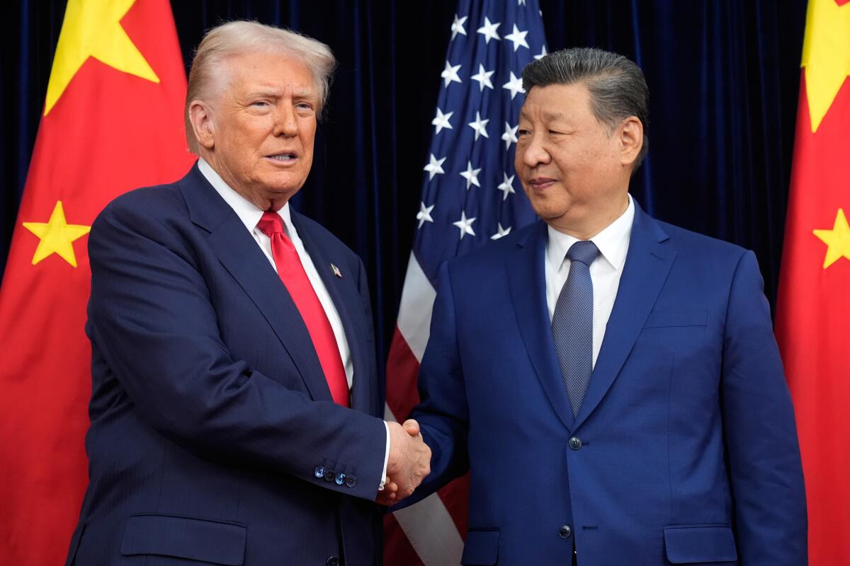 El presidente estadounidense Donald Trump y el presidente chino Xi Jinping.