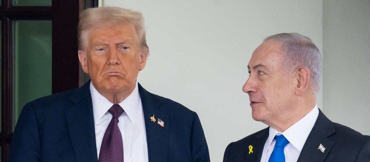 El presidente Donald Trump y el primer ministro israelí, Benjamin Netanyahu.