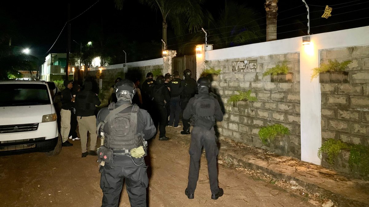 Una foto de archivo del operativo de la policía nacional.