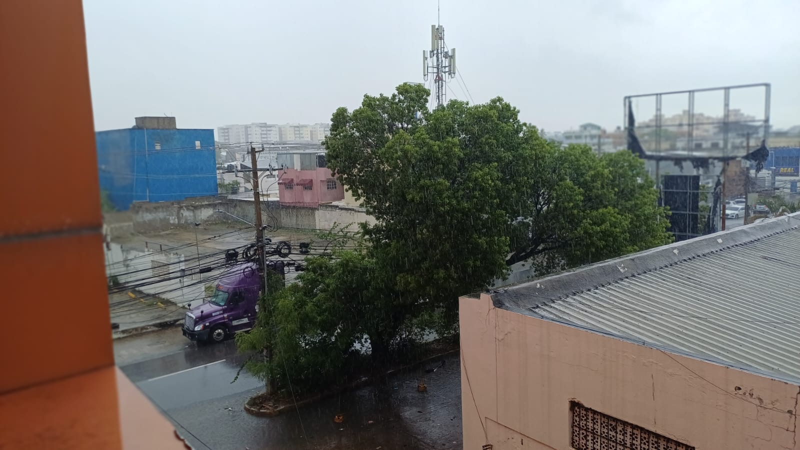 Lluvia en el Distrito Nacional