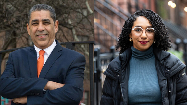 Adriano Espaillat y Darializa Ávila Chevalier