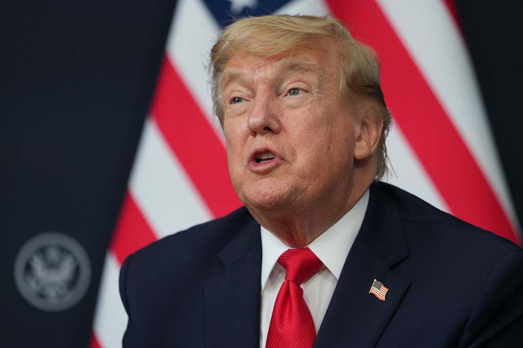 Presidente Donald Trump, foto de archivo