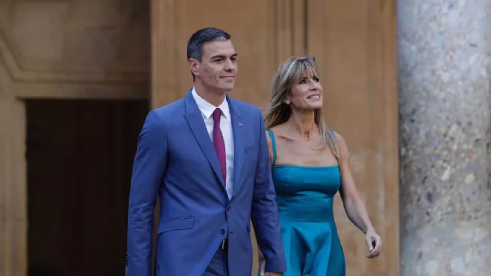 Pedro Sánchez con su esposa Begoña Gómez