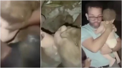 El niño fue rescatado con vida