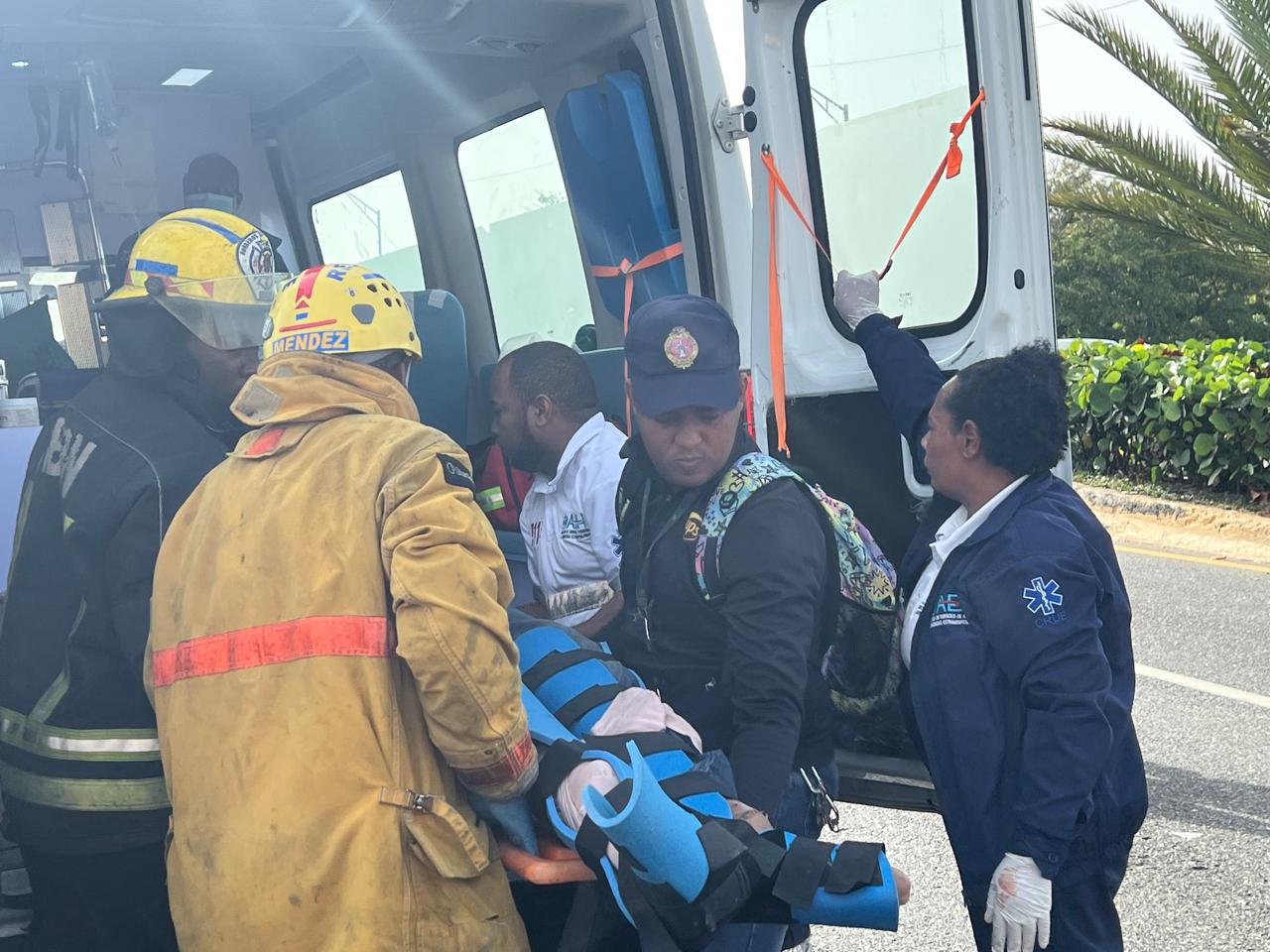 El motociclista fue rescatado