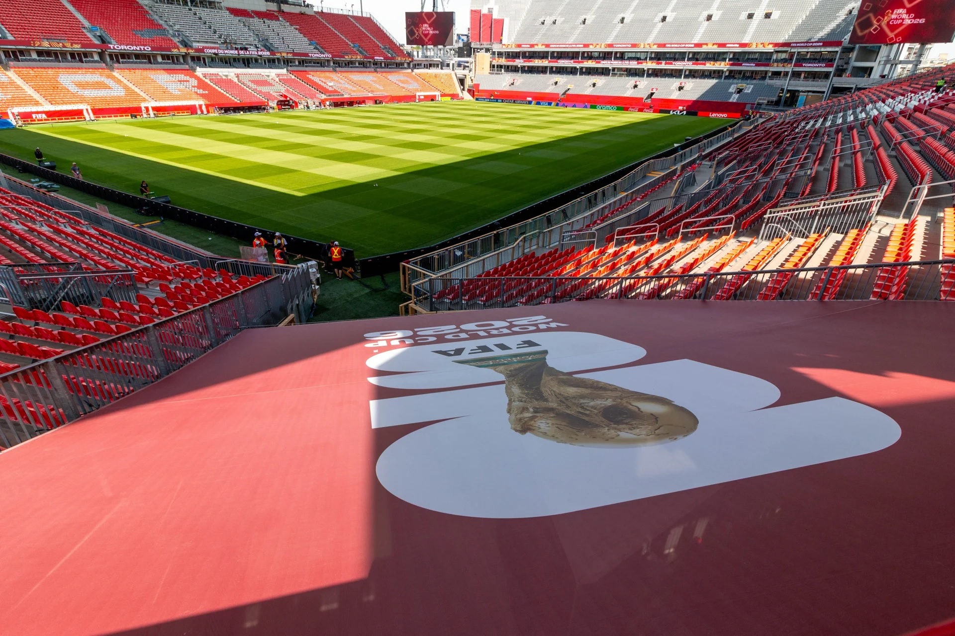 Foto del estadio utilizado en el mundial de fútbol.