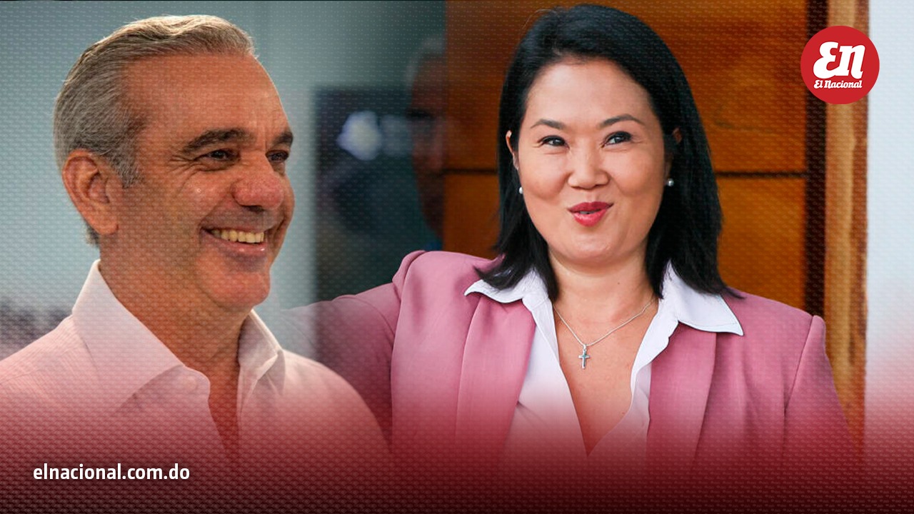 El presidente Luis Abinadar y la presidenta Keiko Fujimori.