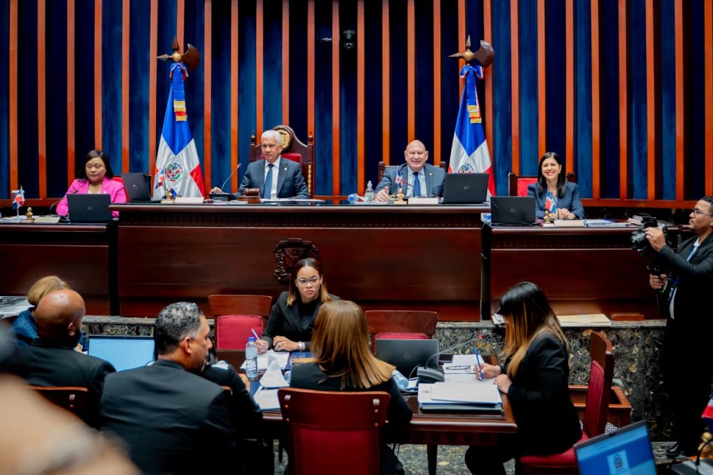 Sesión en el Senado de la República.