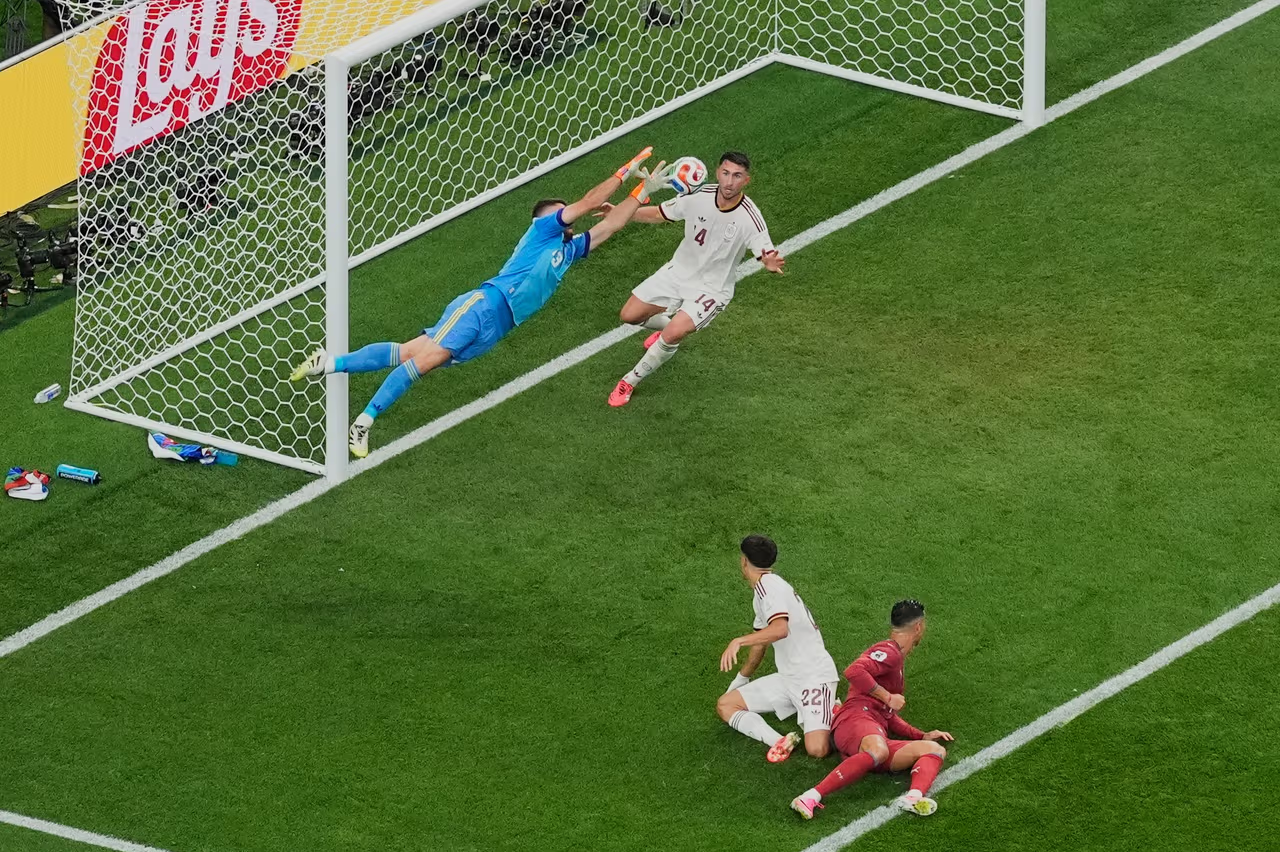 Partido entre España y Portugal.